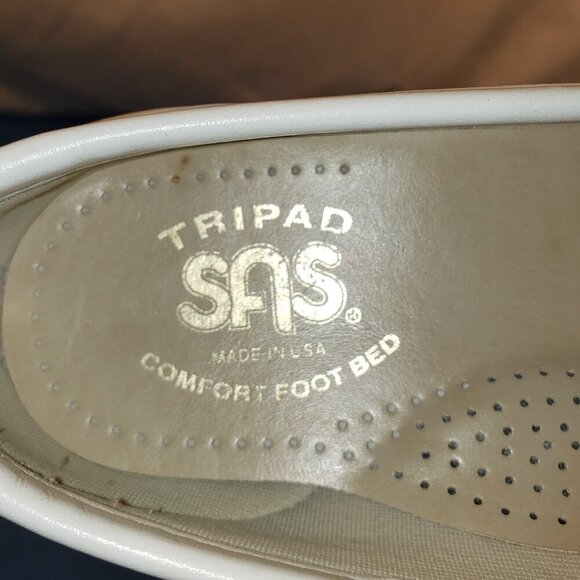 SAS Women's Tripad Comfort Slip-On Loafer, White Pearlized Leather, 6 M - Picture 5 of 9